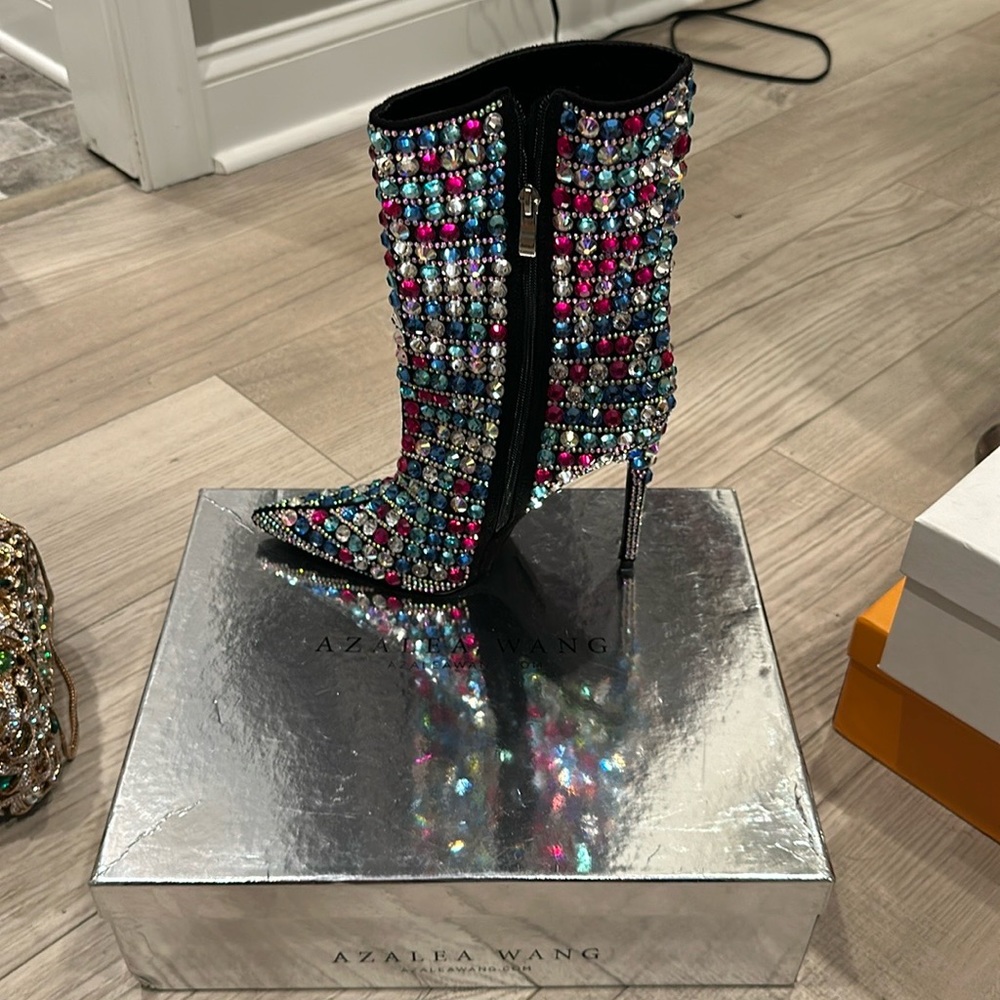 Azalea wang gemstone booties